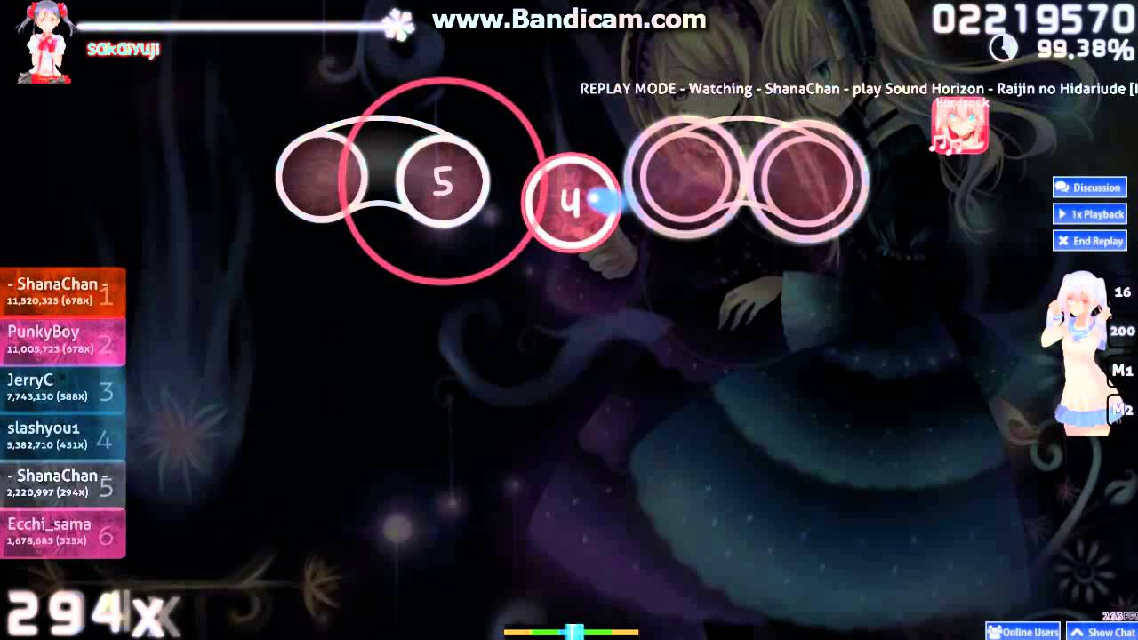 Osu! Sound Horizon - Raijin no Hidariude [Insane]+HR