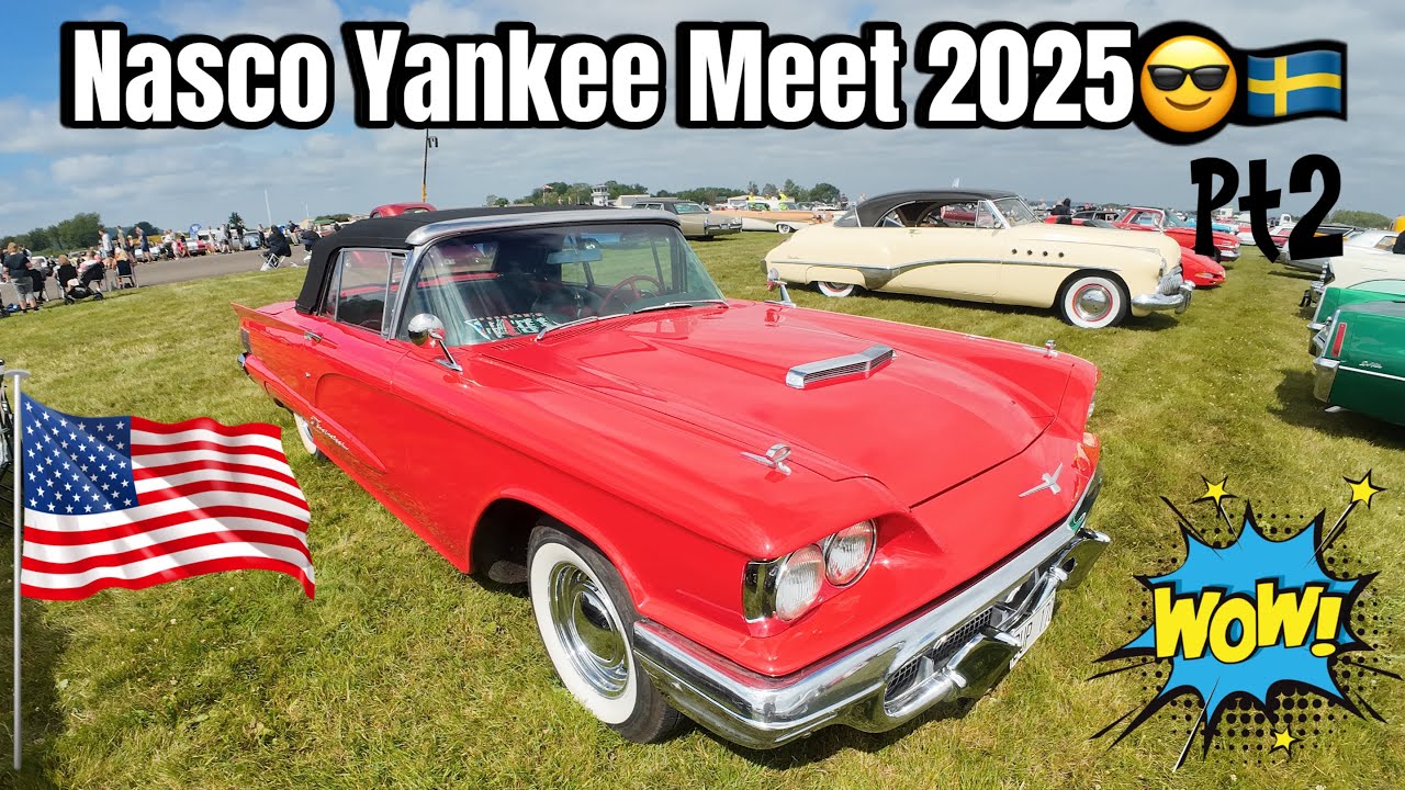 Nasco Yankee Meet PT2😎🇸🇪 Krom,V8 och blåst 🔥🔥