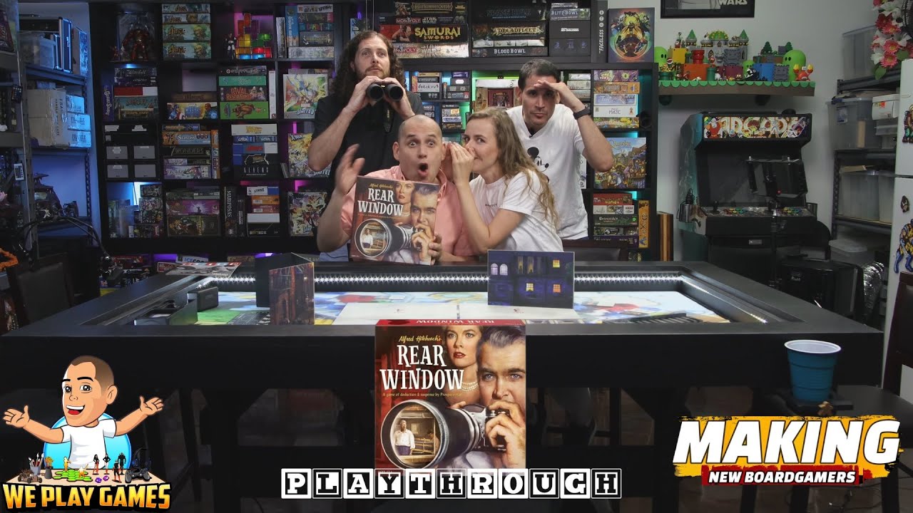 How To Play Rear Window and Playthrough -  Making New Board Gamers