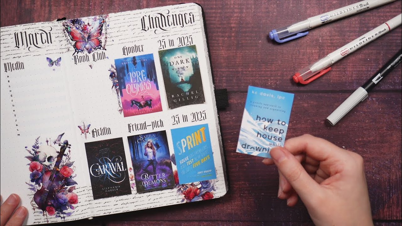 March Reading Journal Setup 💜 feat. Realmathon