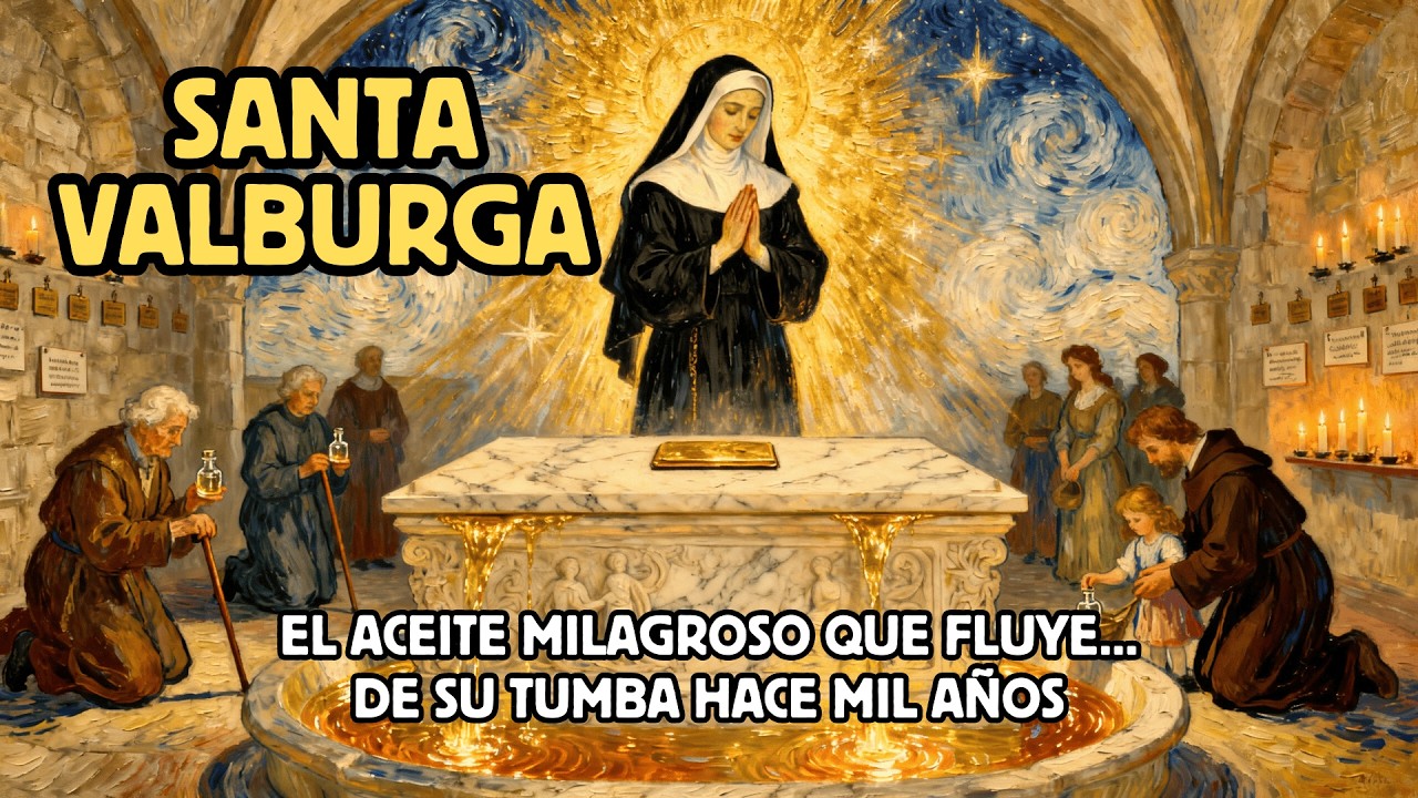 25 de Febrero - Santa Valburga: El Aceite Milagroso Que Fluye de Su Tumba Hace Mil Años