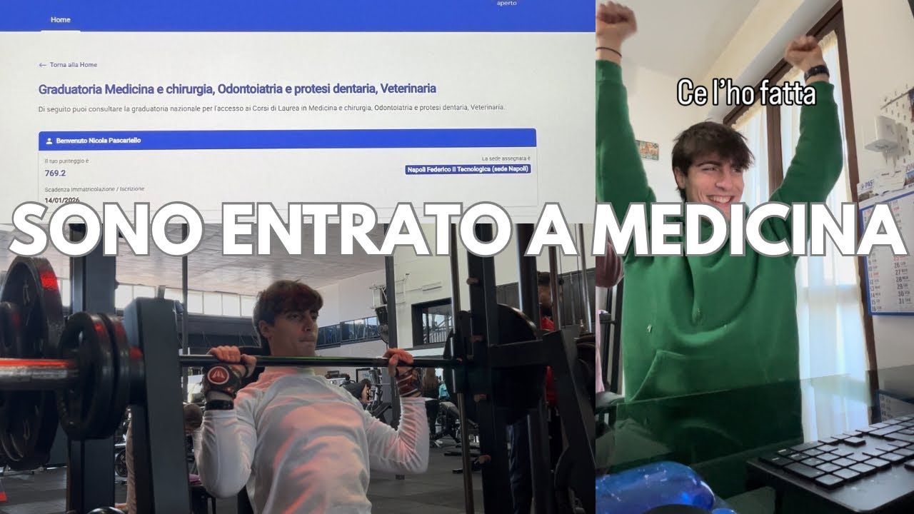 SONO ENTRATO A MEDICINA (ho superato il semestre filtro) - vlog