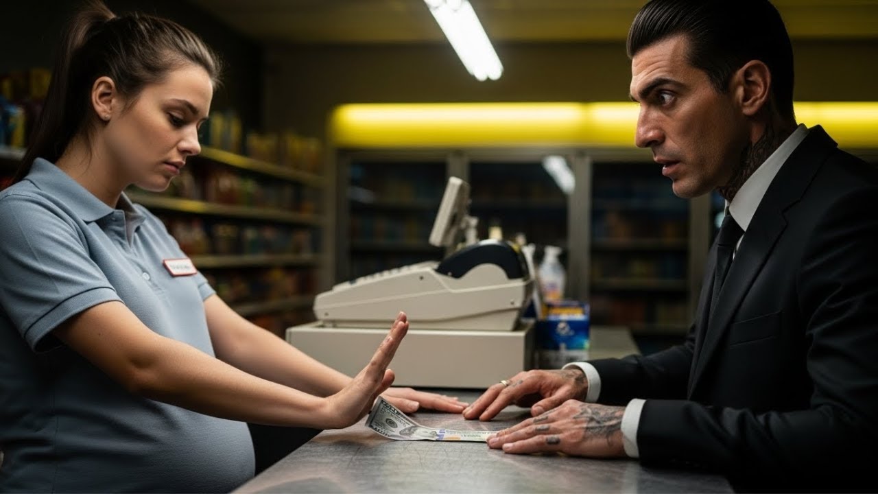 No One Ever Said No to the Mafia Boss — Until the Pregnant Cashier Refused His Money....