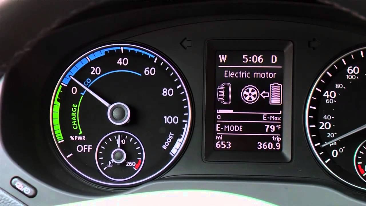 Volkswagen Jetta Hybrid Fuel Efficient Electric Only Mode