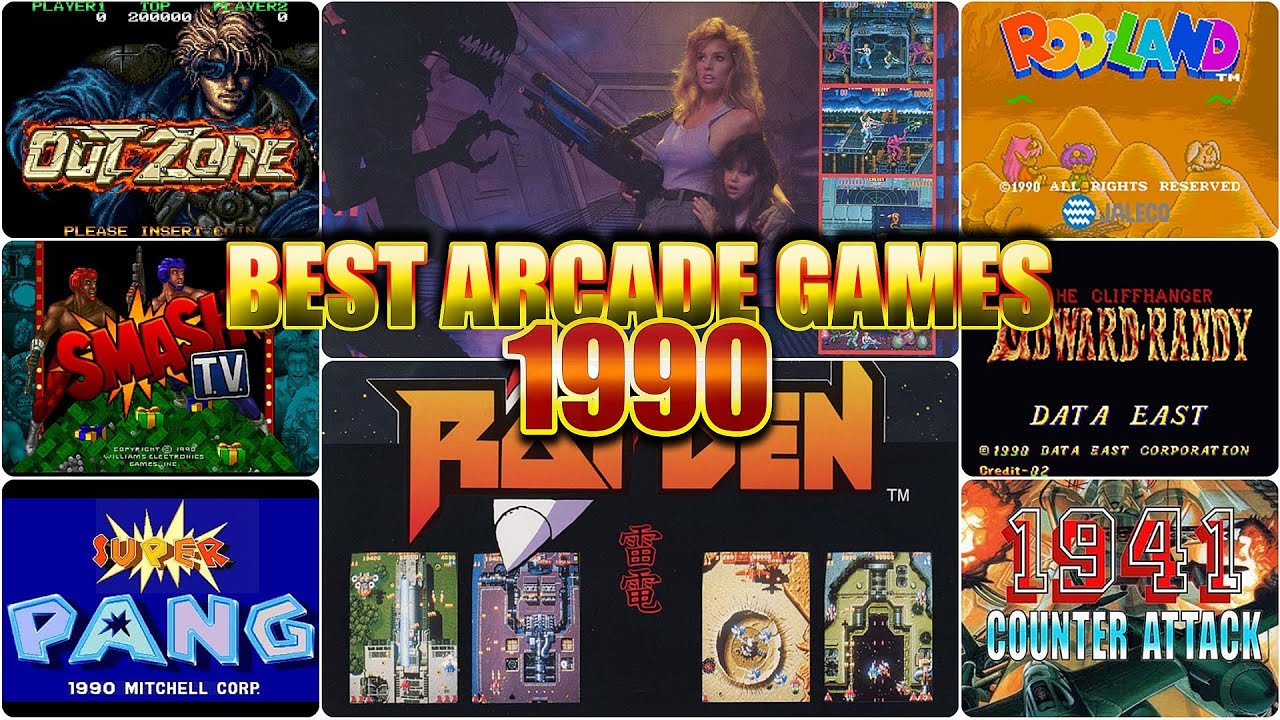 Borsuk Retro Gry TV: AUTOMATY ARCADE - 2 x TOP 10 Najlepszych Gier 1990 Roku (wg Widzów i Borsuka)