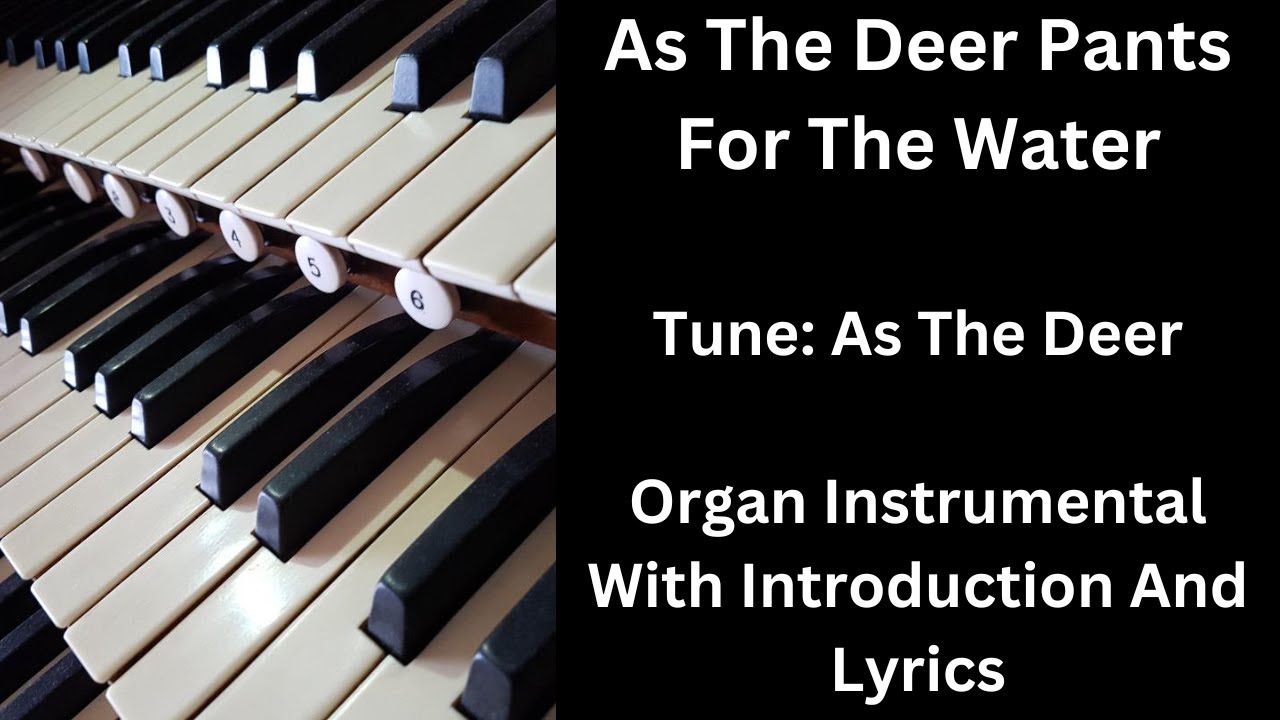 As The Deer Pants For The Water - Organ Instrumental With Introduction And Lyrics