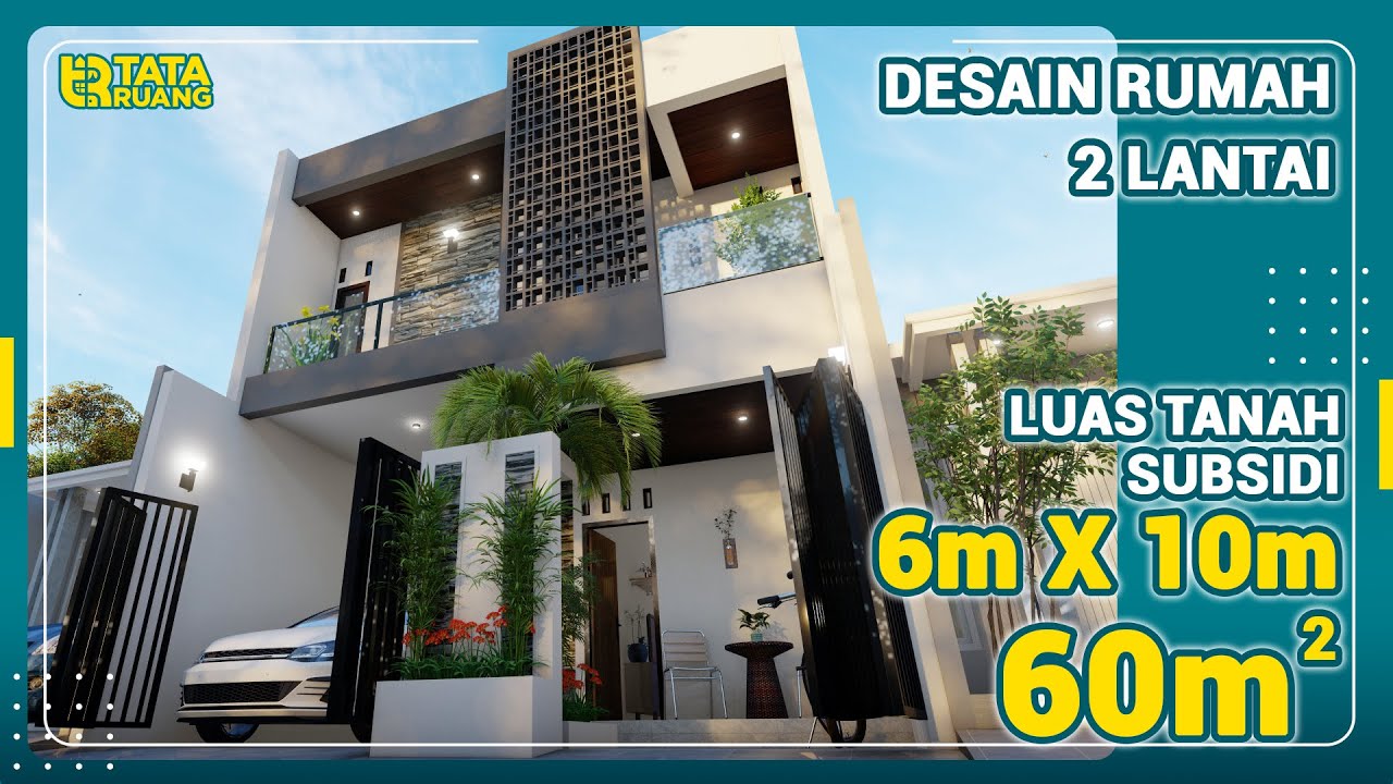 Rumah minimalis 2 Lantai di Lahan subsidi 6X10