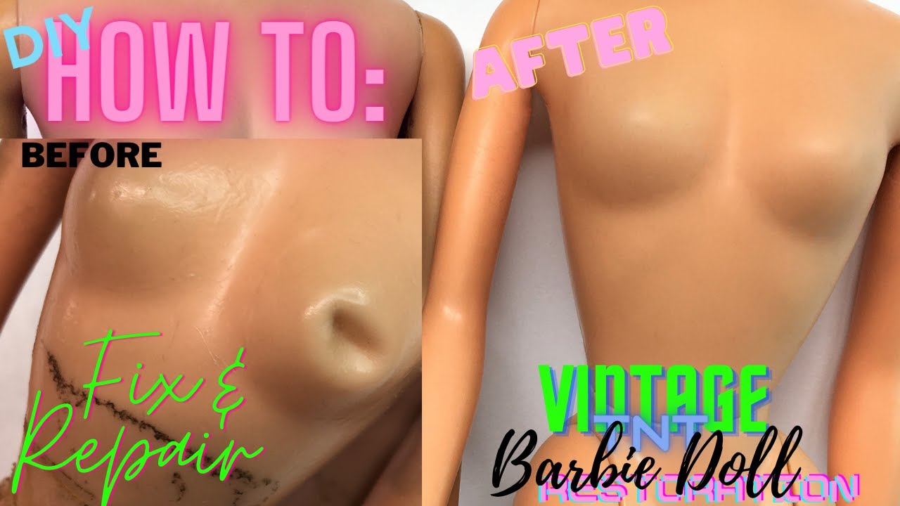 Vintage TNT Barbie Doll Restoration DIY Fix & Repair Body Damage Restore How to Before After