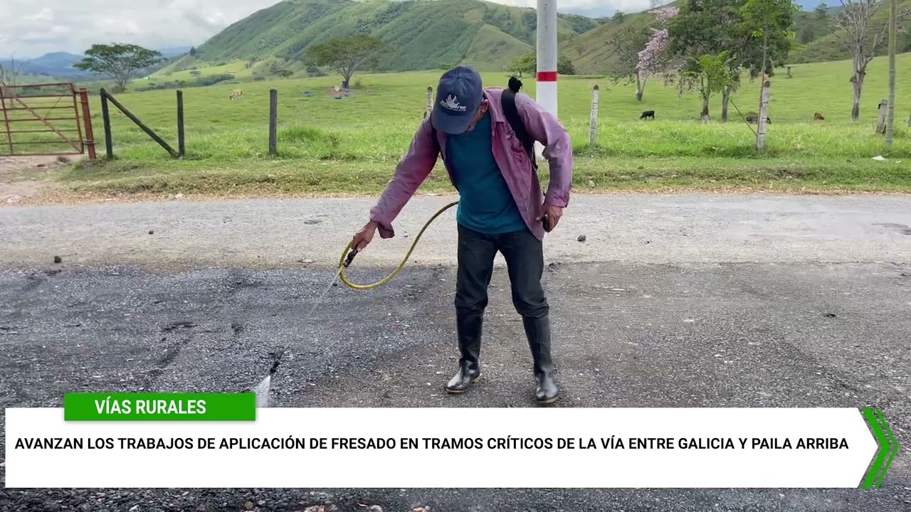 Avanzan trabajos de aplicación de fresado en tramos críticos de la vía entre Galicia y Paila Arriba