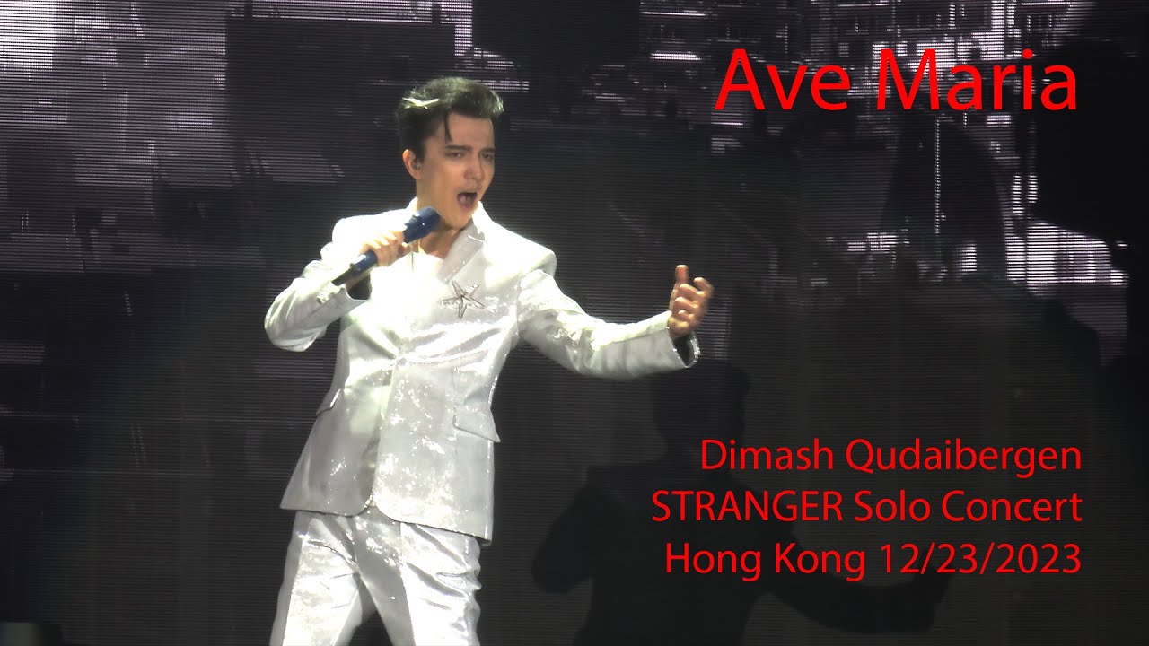 Dimash Qudaibergen - Ave Maria, STRANGER Hong Kong (China) solo concert 12/23/2023 [FANCAM]