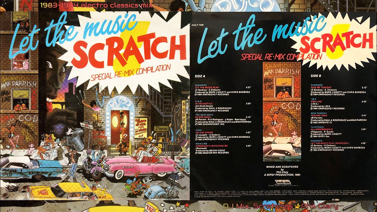 LET THE MUSIC SCRATCH ⚡ '82-'84 Non-Stop Electro DJ Mix electronic disco funky dance '80s