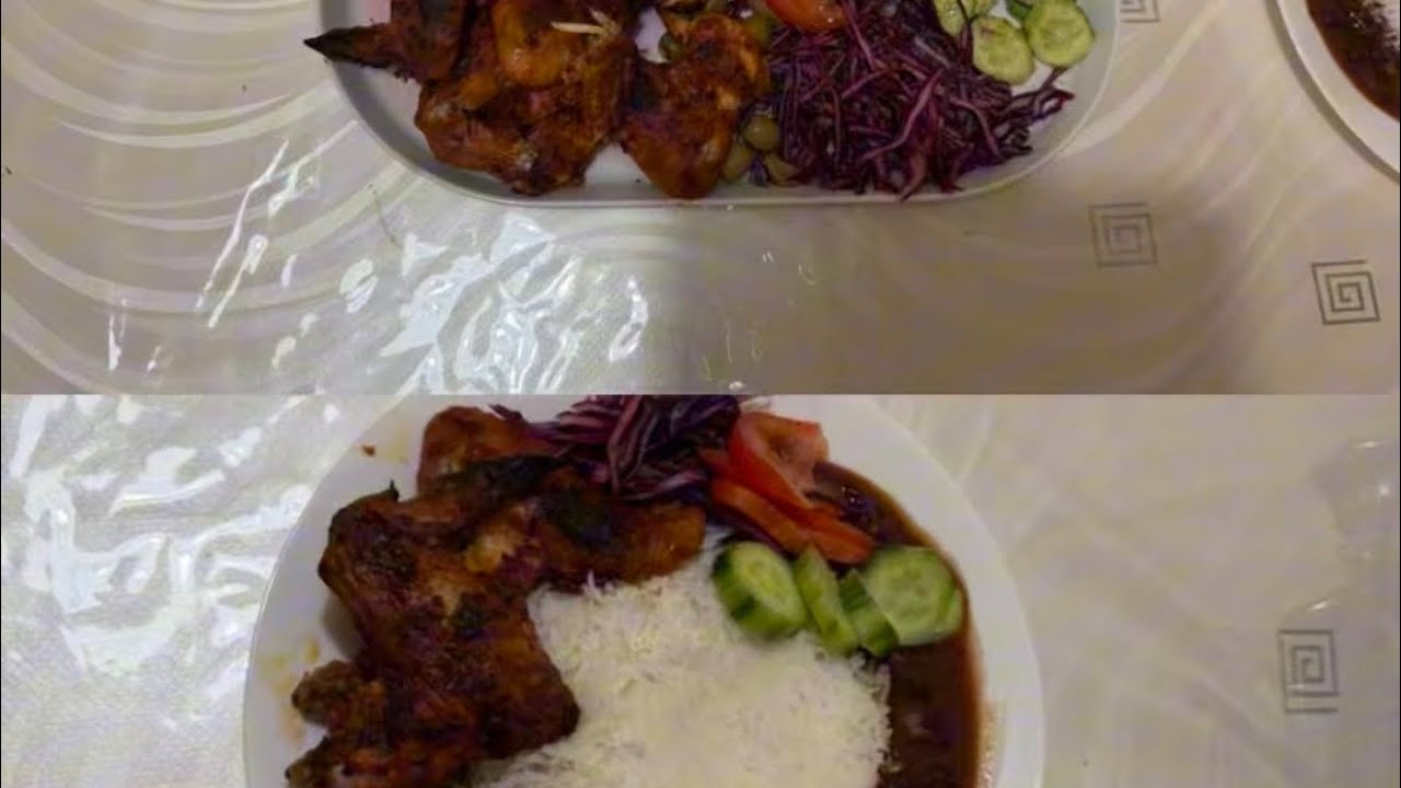 Lal lobiya and chicken wings