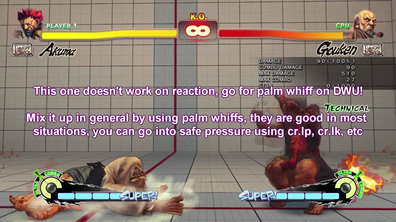 USFIV 1.04 - Akuma Setups & Delayed Wakeup