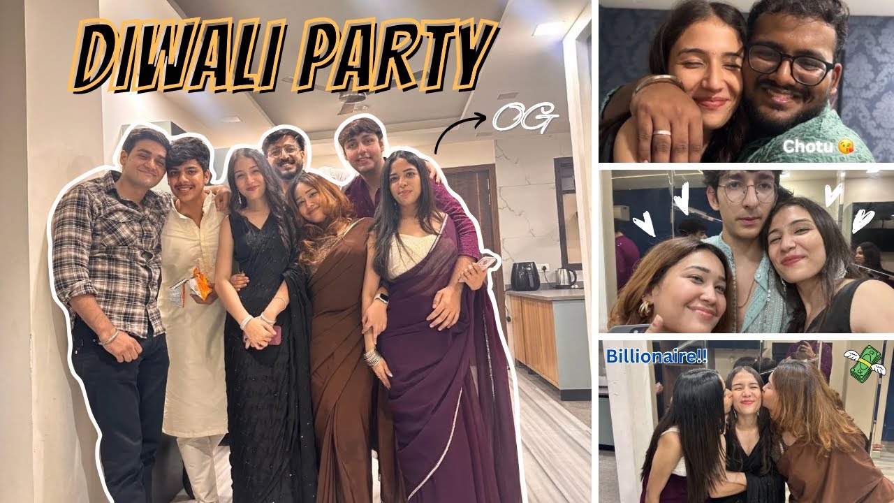 DIWALI PARTYY ✨| Vlog | Yashika Bisht | 