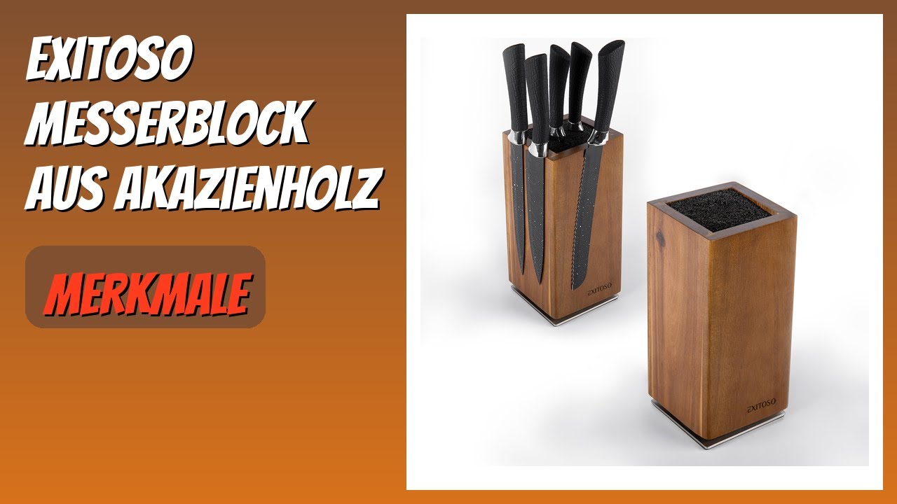 BEWERTUNG (2026): Exitoso Messerblock aus Akazienholz. Infos