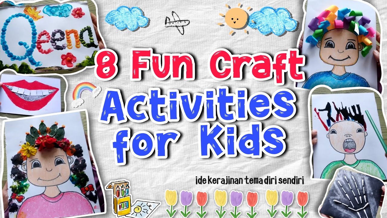 Ide Kreatif Kegiatan Kerajian untuk anak Tema Diriku/Diri Sendiri || DIY Crafts for Kids