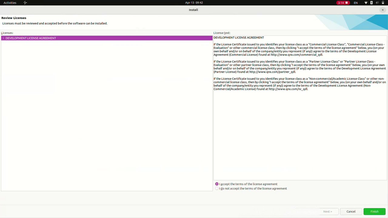QNX 8 installation