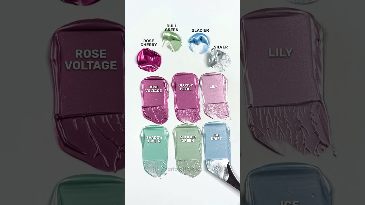 Watch Bold Metallics Melt Into Soft Candy Clouds! #colormixing #satisfying
