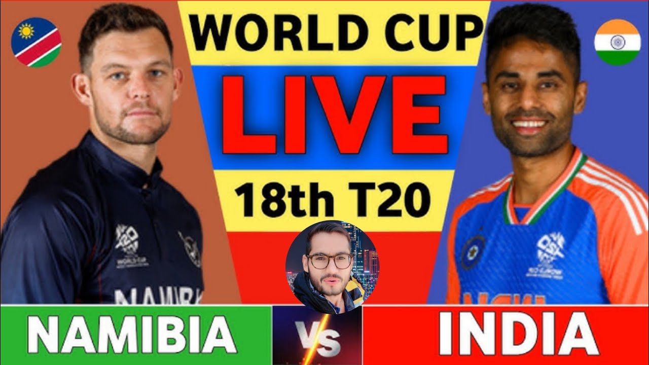 ​🔴 LIVE: India vs Namibia | ICC T20 World Cup 2026 | Match 18 Live Score & Commentary