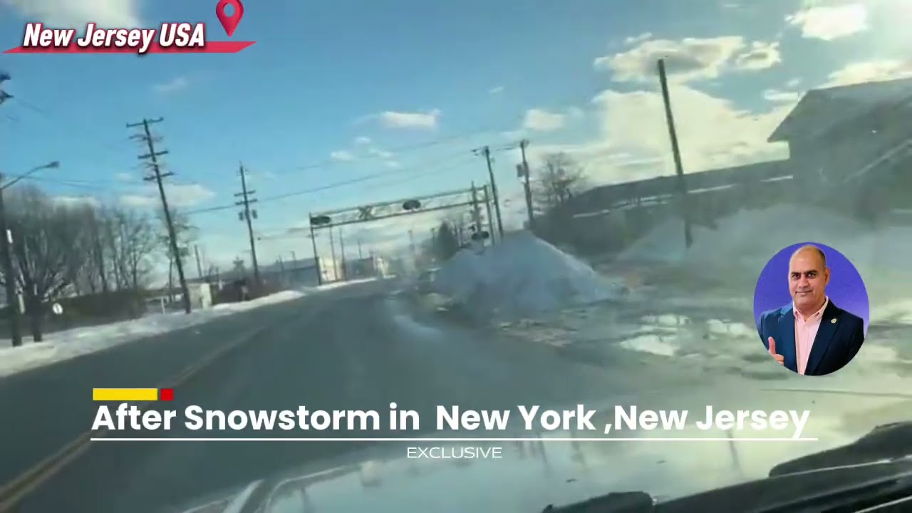 After Snowstorm in  New York ,New Jersey 