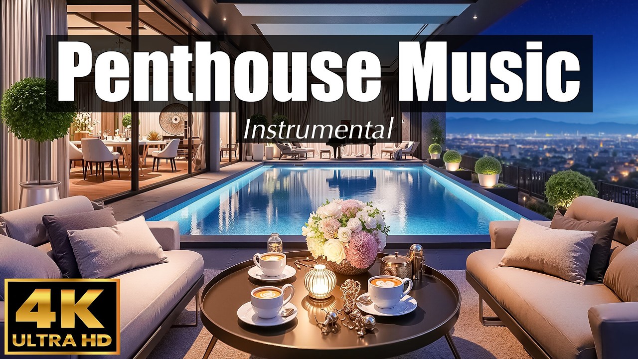 Luxury PENTHOUSE Instrumental MUSIC ✨ 4K ULTRA HD | Lounge & Background Music