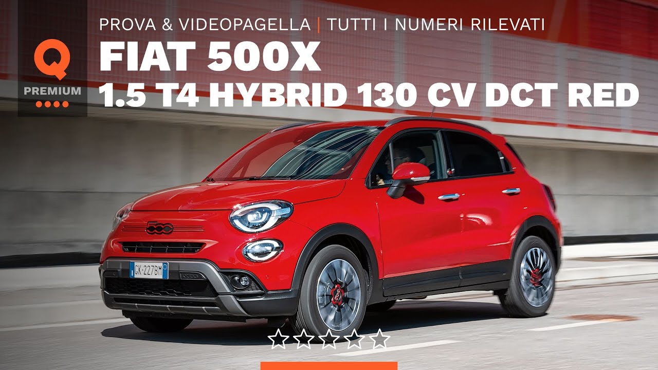 Fiat 500X Hybrid: la Pagella e tutti i numeri rilevati da Quattroruote