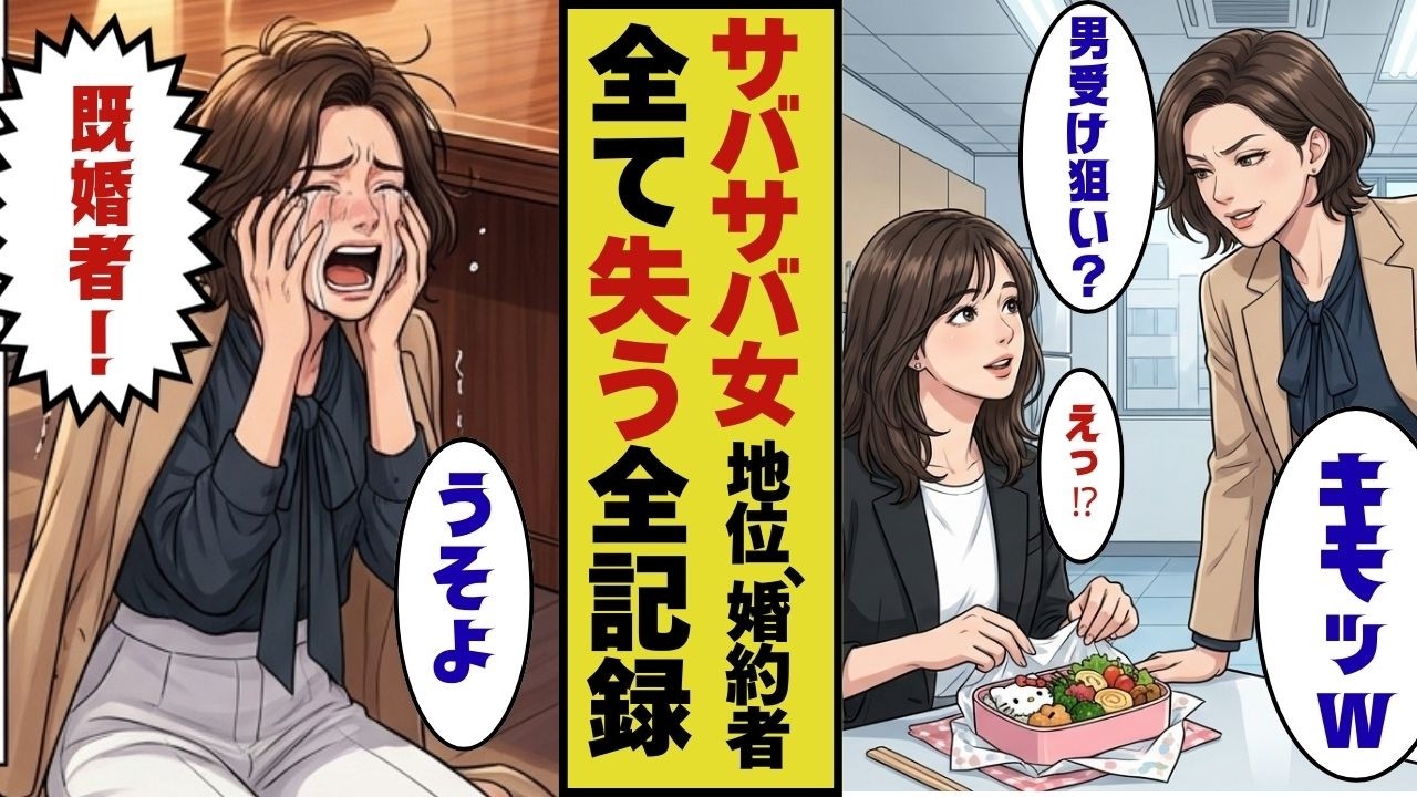 【漫画】【因果応報】自称サバサバ女「女の腐ったような態度は嫌いなの！」私「そうですかぁ（ニコッ）」→執拗な嫌がらせを続けたお局が、社会的地位も婚約者も全て失うまでの全記録。