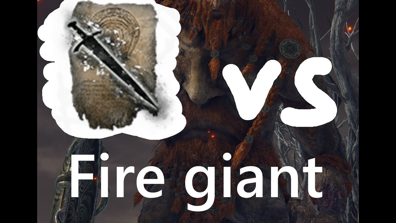 Fire giant strategy (black flame blade)
