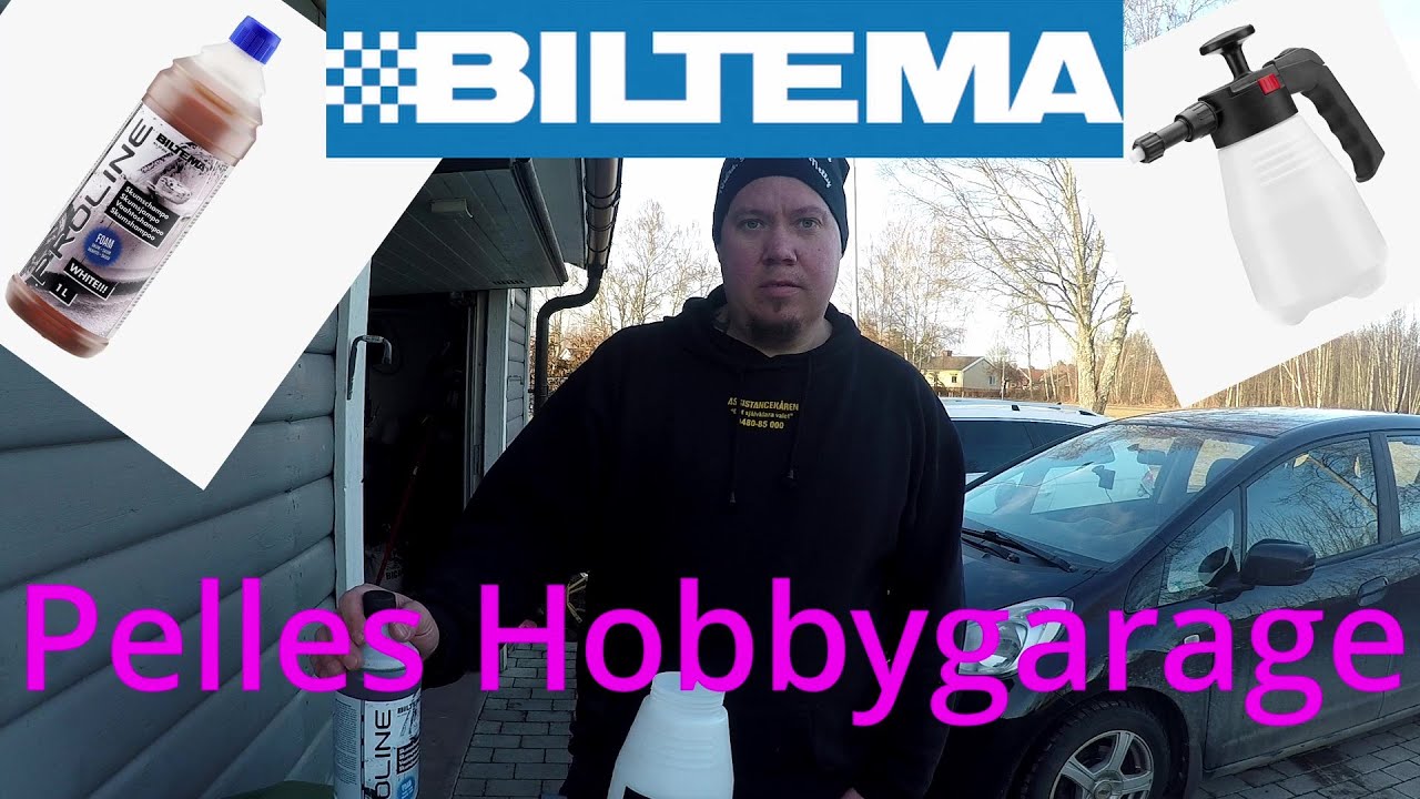 Biltema skumspruta och skumschampo