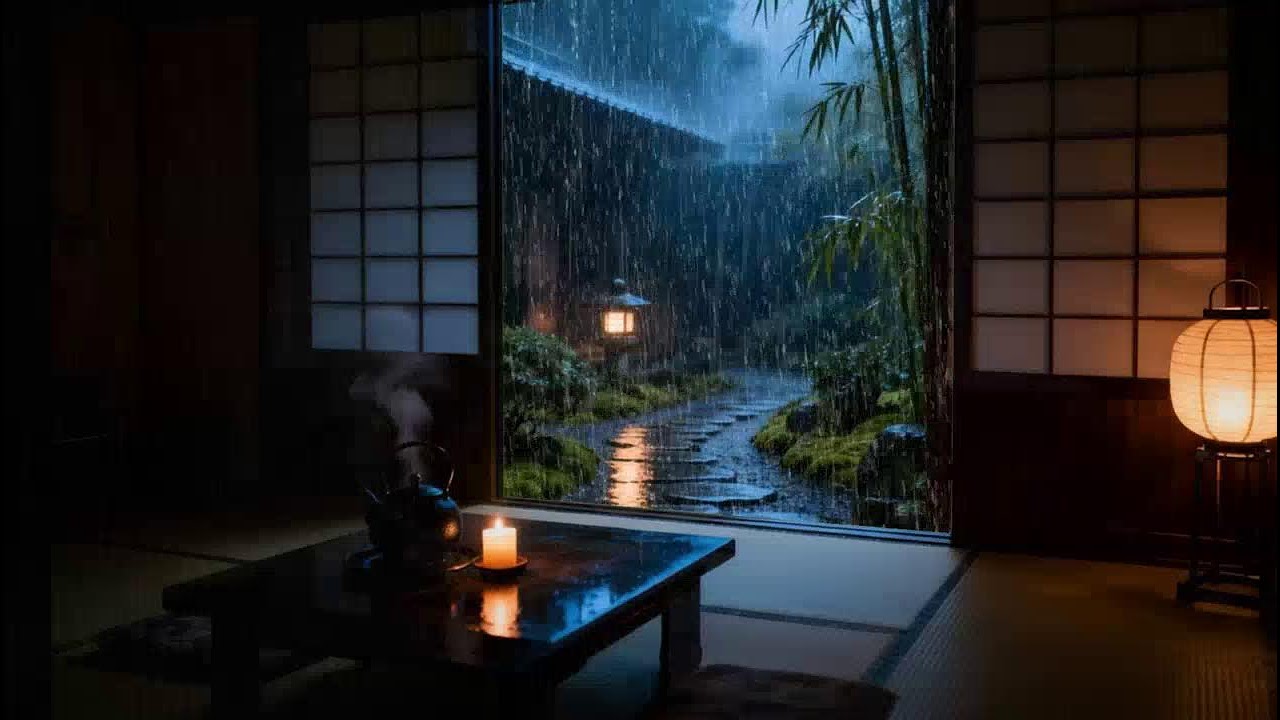 No Ads🌧️Sleep Instantly😴Rainfall Sounds in a Forest Attic for Relaxation & Ultimate Calm