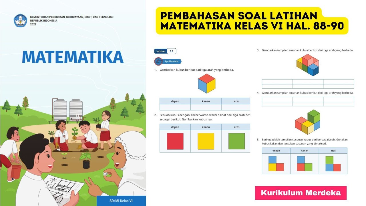 Pembahasan Soal Latihan Matematika Kelas VI halaman 88-90