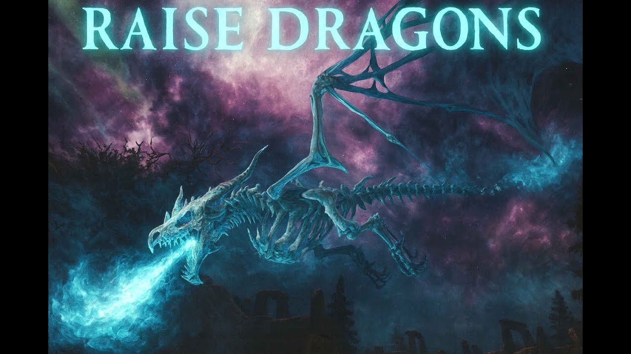Raise Dragons -Lucaoys Insane Necromancy Skyrim mod Showcase