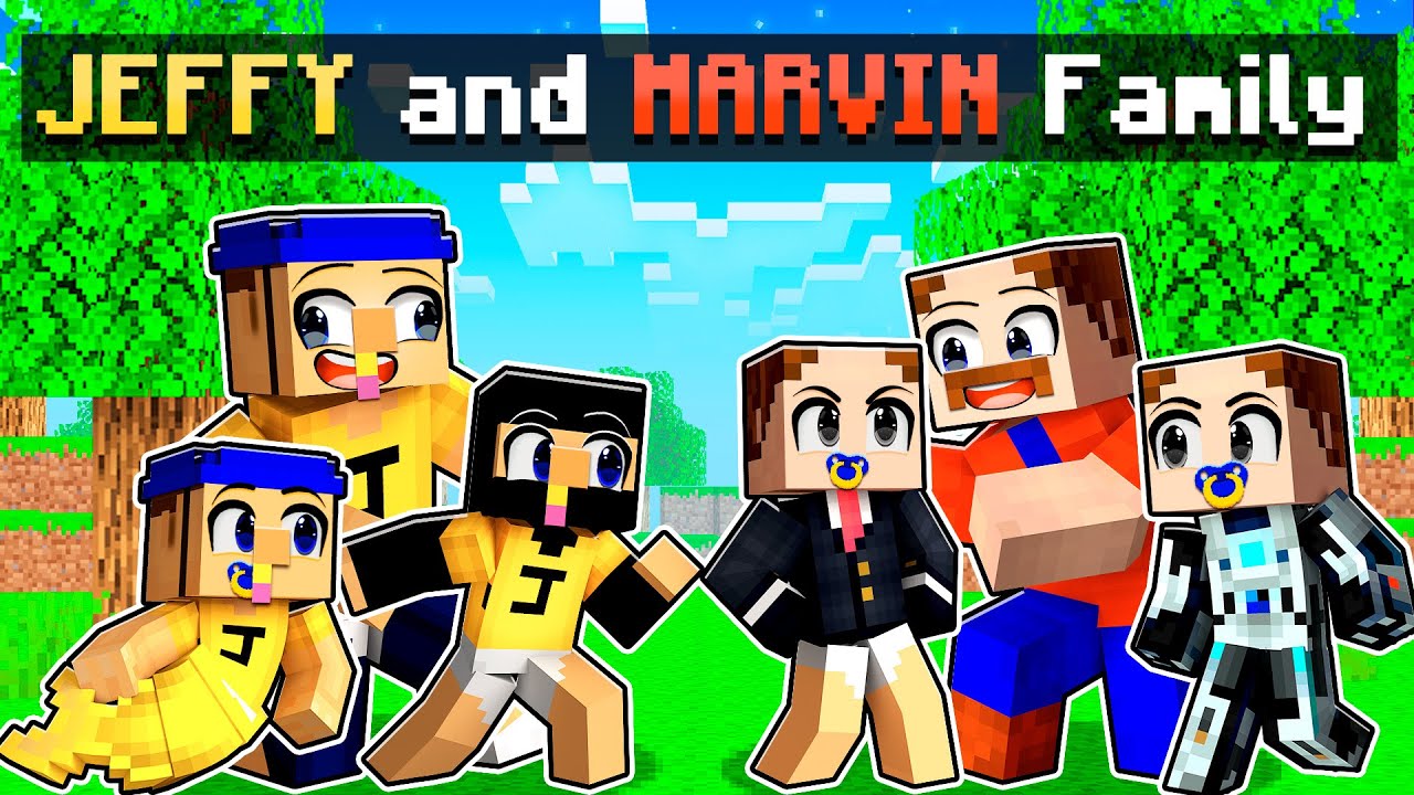 Jeffy & Marvin ADOPT EVERYONE in Minecraft!