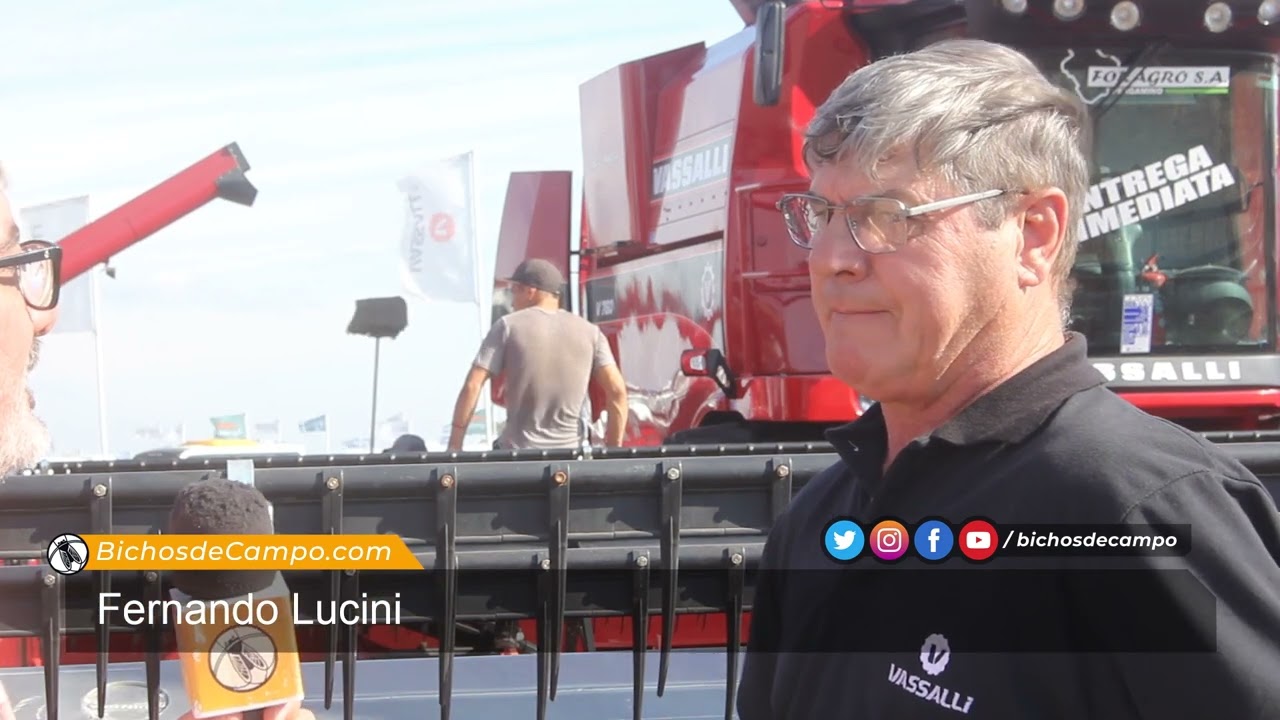 Fernando Lucini, especialista en cosechadoras en Vassalli