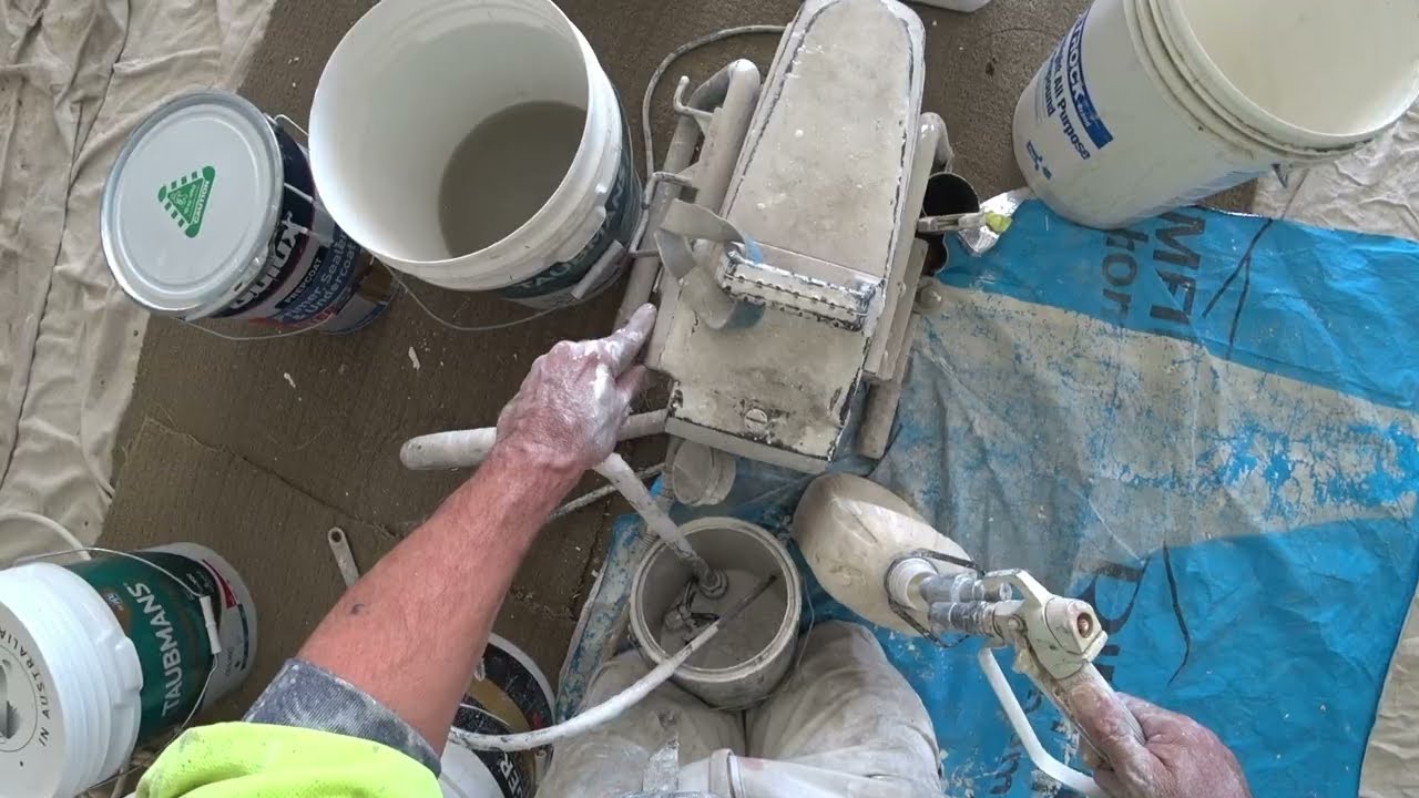 Масляная краска, очистка безвоздушного краскопульта после покраски. Самый часто задаваемый вопрос...