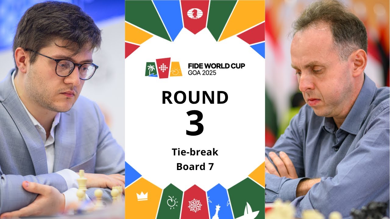 🇺🇸 Samuel Sevian &ndash; Evgeniy Najer | FIDE World Cup 2025 | Round 3 | Tie-break | Board 7