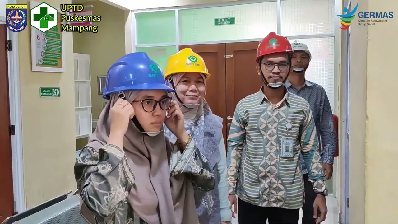 Simulasi Bencana Kebakaran di UPTD Puskesmas Mampang