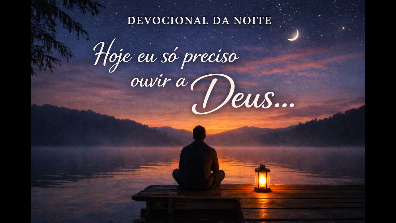 Devocional da Noite 🙏 Ouça Antes de Dormir | Hoje Eu Só Preciso Ouvir a Deus