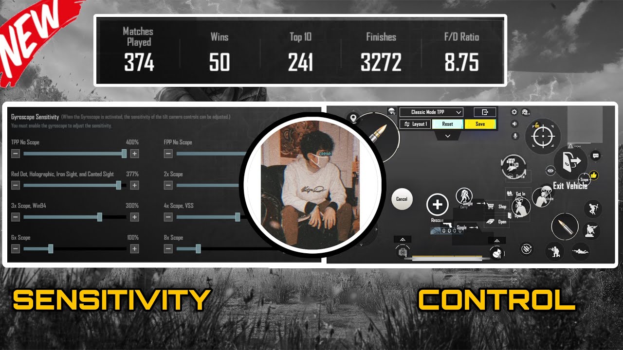 @KemoLetsGoLatest Sensitivity and Control Reveal | BGMI Update 4.0 💯😱
