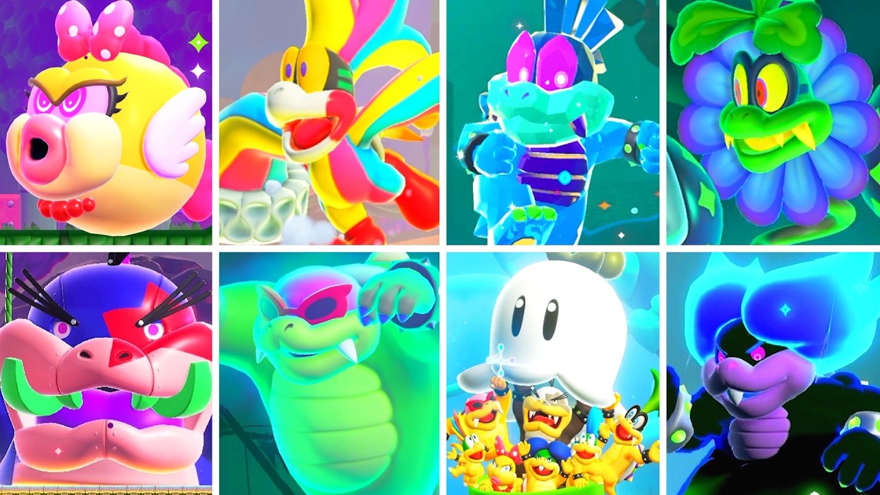 Super Mario Bros Wonder DLC - All New Bosses (No Damage)