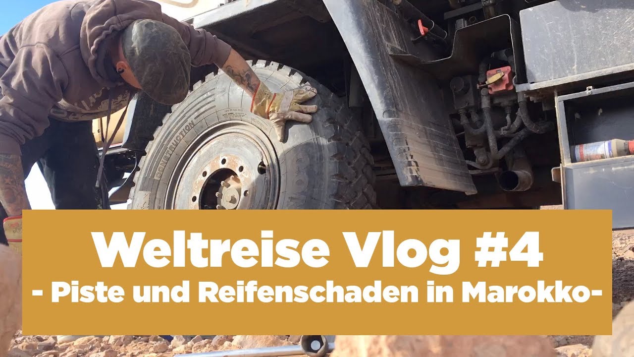 Weltreise Vlog #4 | Pistenfahrt in Marokko | Reifenschaden | Rumpeltours