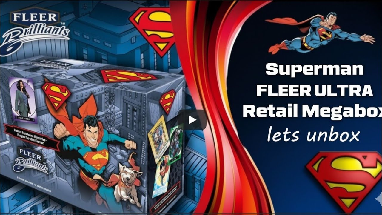 Supman Fleer Ultra Retail Megabox | lets unbox 