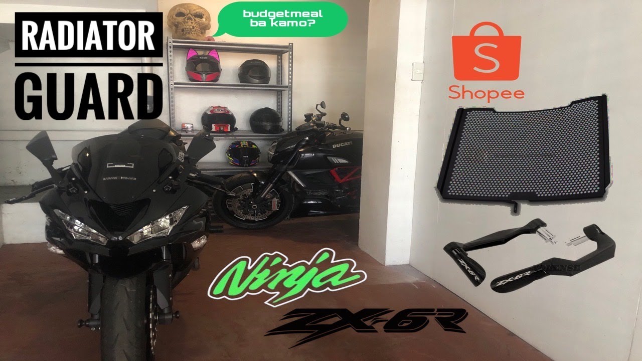 Radiator guard installation on Ninja ZX6R | DIY | Salamat Shopee
