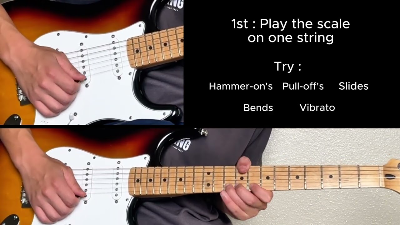 #26 Minor Scale Horizontal | Open Skill Practice Demo with Backing Track (Lesson 1)