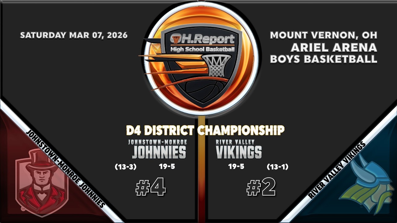 #4 Johnstown (19-5) vs #2 River Valley (19-5) - D4 Boys Basketball District Championship