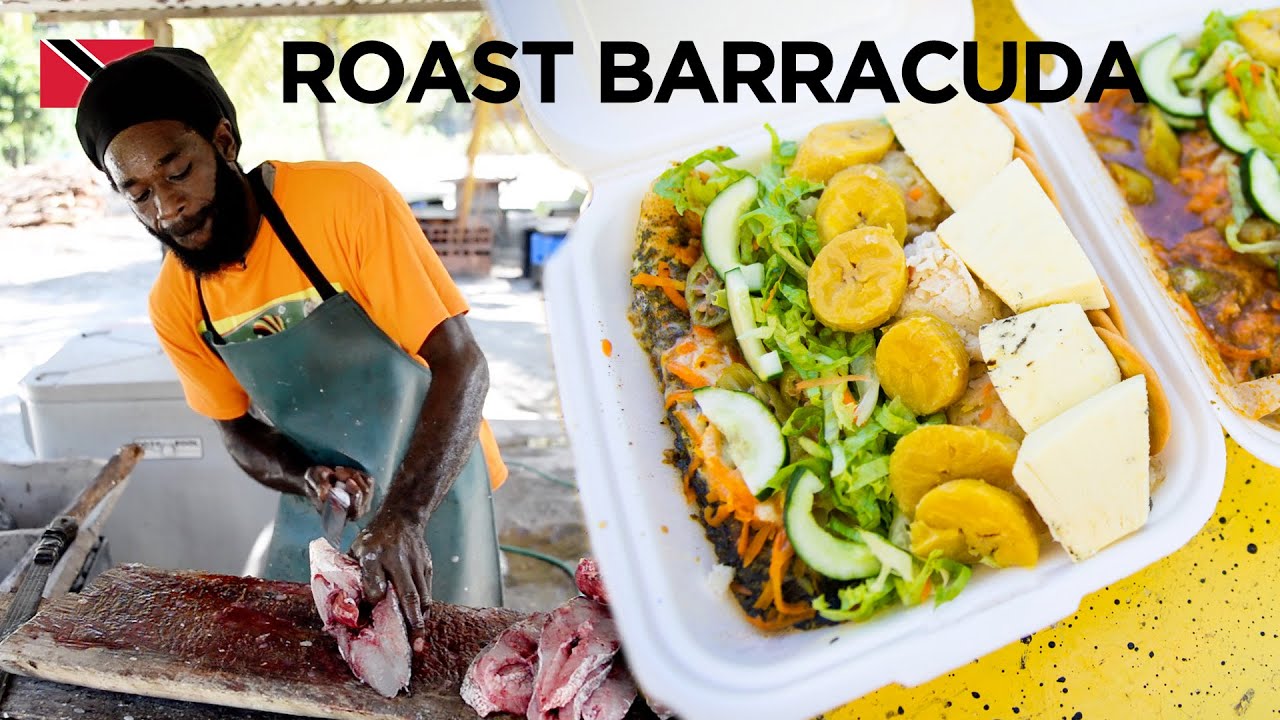 Roast BARRACUDA by Bodow in Manzanilla, Trinidad & Tobago 🇹🇹 In De Kitchen