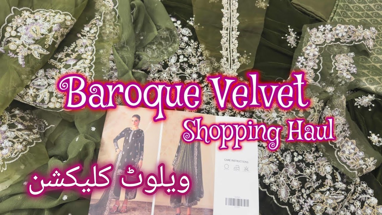 Baroque Velvet Collection || Shopping Haul 2026 || Baroque Winter Collection #baroque #velvet
