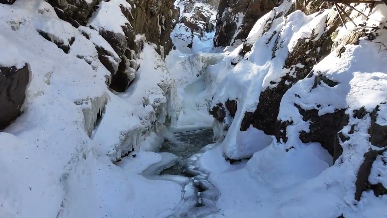 Drone flight in High Falls Gorge