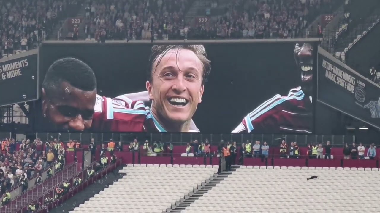 West Ham Vs Man City - Mark Noble Send off and Farewell