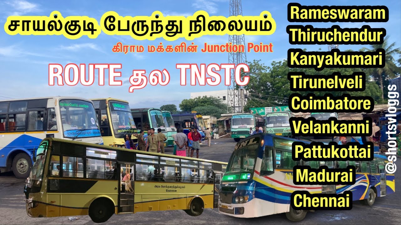 💢Village Bus stand night bus service sayalkudi to Thiruchendur Coimbatore velankanni Madurai⁉️